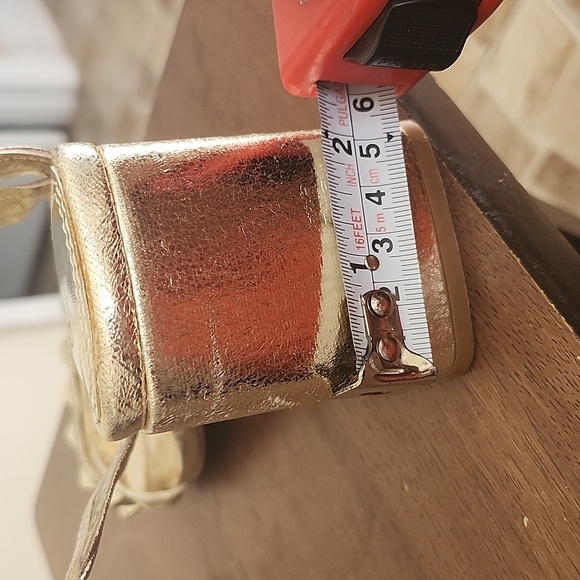 ASOS Y2k Gold Crystal Embellished Heels for Formal Occasions - Picture 8 of 10